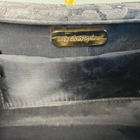 Inge Christopher Floral Evening Purse w/Chain Shoulder Strap Whimsy Coquette Gir - Picture 5 of 8